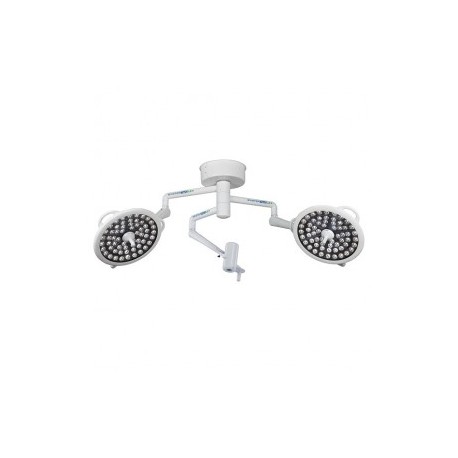 [MIL-SS2S2P1230HD] Lámpara para quirófano doble de techo de 120,000 Luxes por lampara, HD video camara