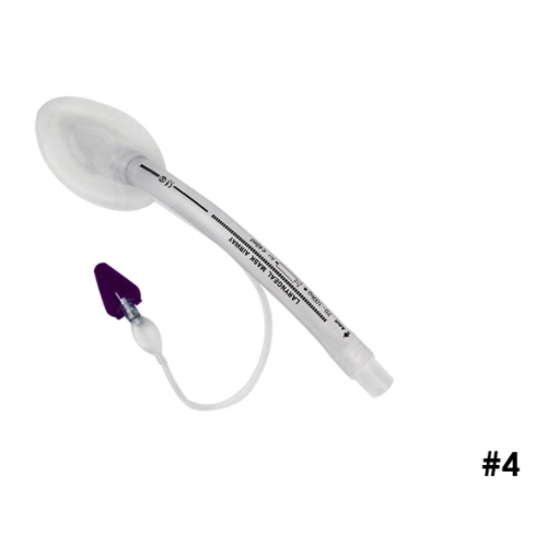 [RPX-RSPFL40D] Mascarilla laríngea de PVC desechable "UNIQUE" #4 Caja con 10 pz