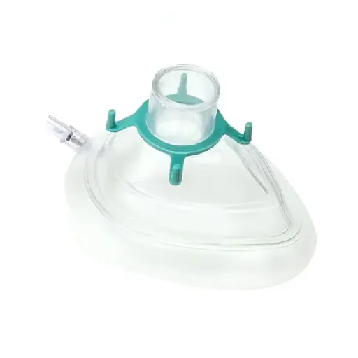 Mascarillas para Anestesia mod. SURE-SEAL® Adulto Chico (Verde) con Cojin de Aire Con Pivote de Insuflacion, Caja con 10 pzas