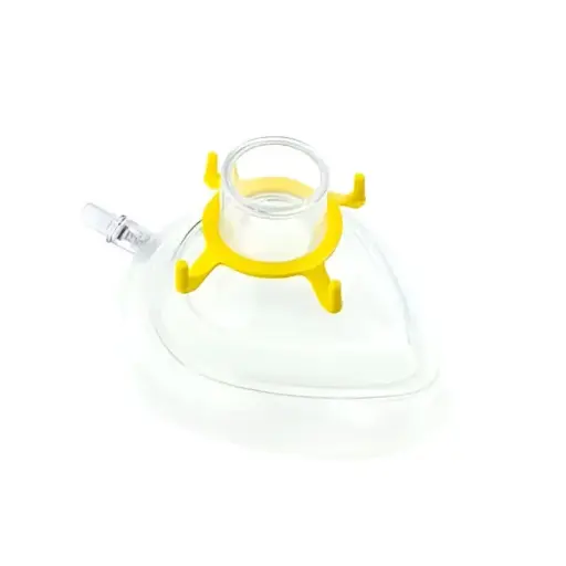 Mascarillas para Anestesia mod. SURE-SEAL® Pediatrica (Amarilla) con Cojin de Aire Con Pivote de Insuflacion, Caja con 20 pzas 