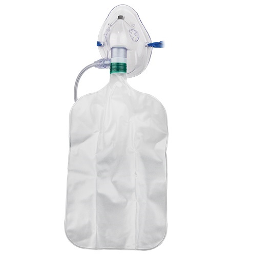 [RPX-M02031] Mascarilla para oxigeno pediatrica con reservorio, de alta concentración válvula y tubería de 2.1m / 7" c/50 pzas. 