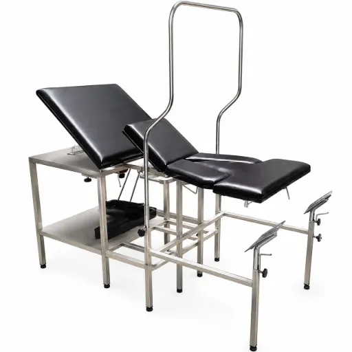 Mesa obstétrica para atención del parto humanizado en posición vertical