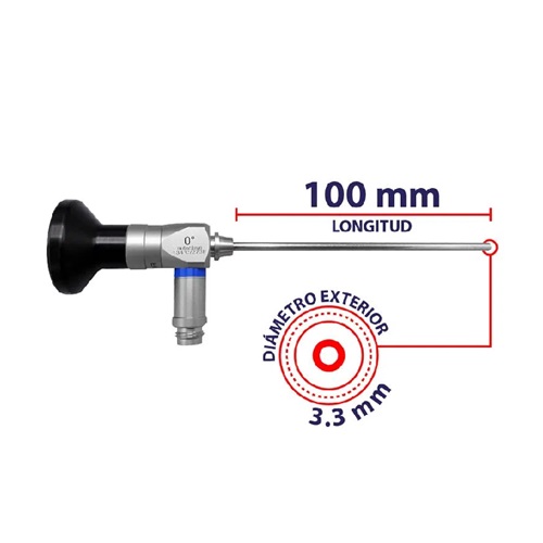 [XIG-OT1003] Lente de laparoscopia Long 100 mm x 3.3 mm Diam. Ext.
