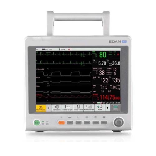 Monitor para paciente de signos vitales de 12.1" de traslado Mod. iM70 pantalla tactil  5 Parametros