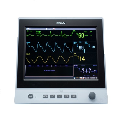 Monitor para paciente de signos vitales de 12" serie X, parámetros básicos, pantalla táctil