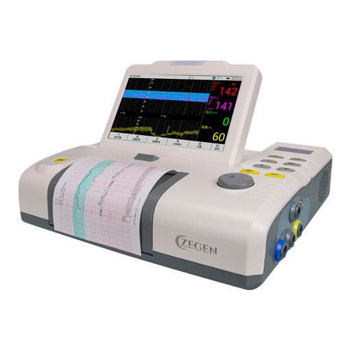 [ZGN-L8-LED] Monitor fetal - Tococardiografo - de LED con 3 parámetros y un solo transductor