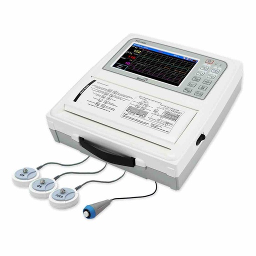 Cardiotocografo - Monitor fetal gemelar con pantalla LCD a color