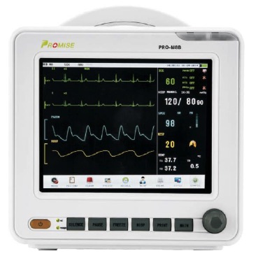 Monitor para paciente pantalla táctil color de 8"  6 parametros sin impresora