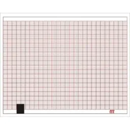 Papel para ECG en Z de 11 x 14cm x100 hojas, color rojo, paq.  c/10 paquetes