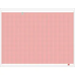 Papel para ECG color rojo de 21.5 x 28cm con 200 hojas en "Z" con 1 sensor