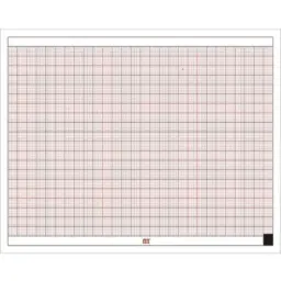 Papel para ECG rojo 11 x 14cm en Z de 100 hojas Paq. con 10