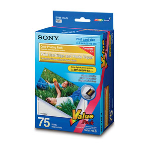 Papel termico a color para impresora DPP-SV88, 4 X 6", para 75 fotos