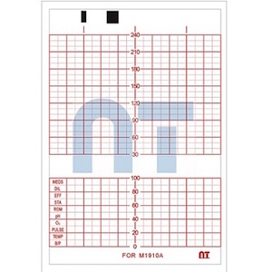 Papel térmico doblado en "Z" 15 x 10 cm color rojo en "Z" (HP M1910A) paquete c/5
