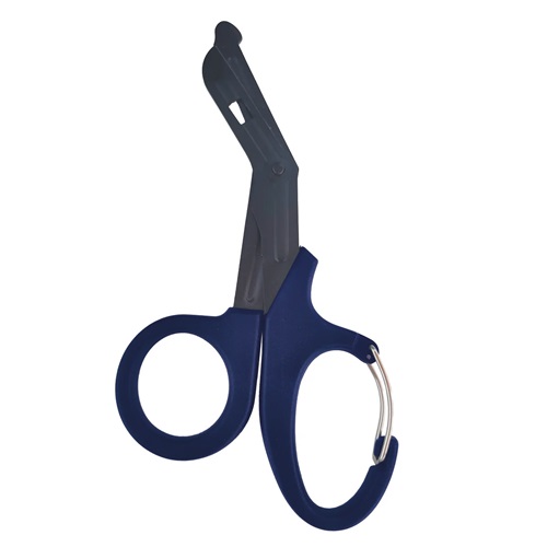 Tijeras de uso rudo sólido color azul 15 cm
