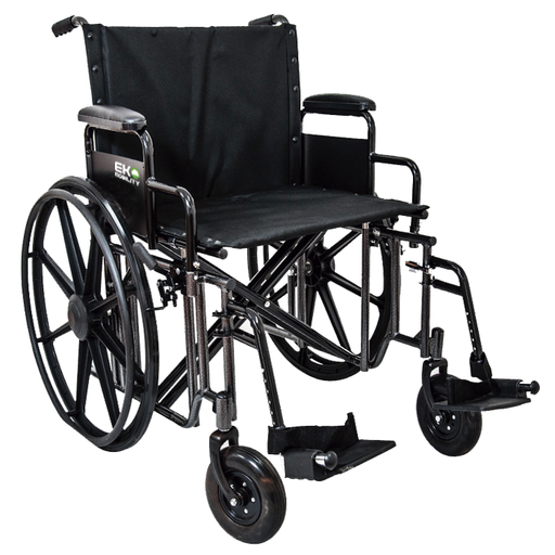 [EKM-WX20BSVDDMSA] Silla de Ruedas 20" Bariatrica Silver Vein