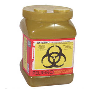Recolector para liquidos de 1.7 lts de polipropileno color amarillo