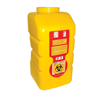 [A1C-PL-12-A] Recolector para liquidos de 12.0 lts de polipropileno color amarillo