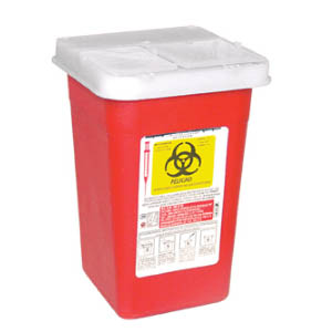 Recolector para punzocortantes de 1 lt de polipropileno