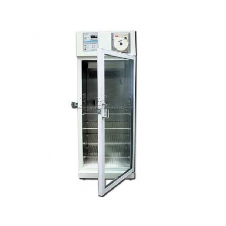 [REF-RVCCDV-12-G] Refrigerador vertical de 12' para laboratorio, interior en acero inoxidable y exterior esmaltado con 1 puerta de cristal con graficador