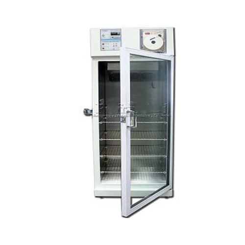 [REF-RVCCDV-14-G] Refrigerador vertical de 14' para laboratorio acero inoxidable esmaltado con 1 puerta de cristal con graficador