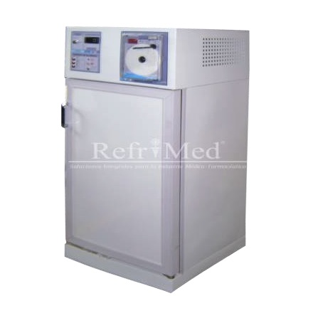[REF-RVCSCV-5-G] Refrigerador vertical para laboratorio de 5.4' con congelador acero inoxidable y esmaltado exterior con graficador
