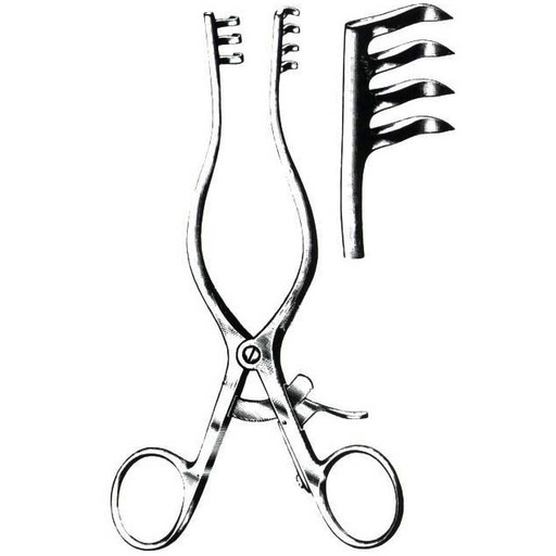 Separador Weitlaner de 20.3 cm de 3x4 garras romas