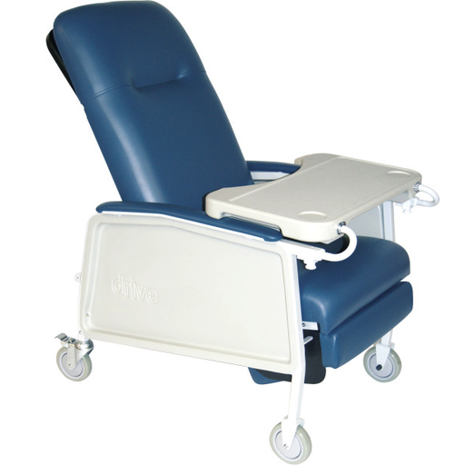 [DRI-RED574A] Sillón para hemodiálisis y extracción de sangre reclinable 3 posiciones color azul Mod. D574BR