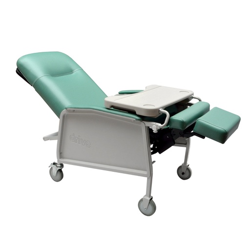 [DRI-RED574V] Sillón para hemodiálisis y extracción de sangre reclinable 3 posiciones color verde Mod. 574-J