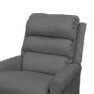 [EKM-KH100105] Sillón reclinable reposet con sistema de masaje y calor en Tela color Gris