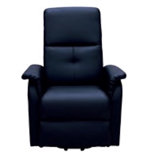 [EKM-KH100102] Sillón reclinable reposet con sistema de masaje y calor en color Negro
