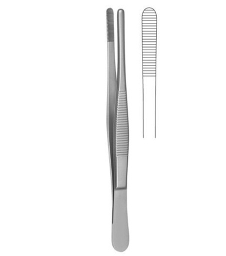 [6BI-168] Pinza disección Adson S/Muesca 12 cm