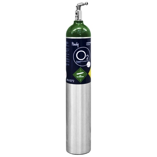 Tanque para oxigeno tipo "E" de 680 litros sin oxigeno