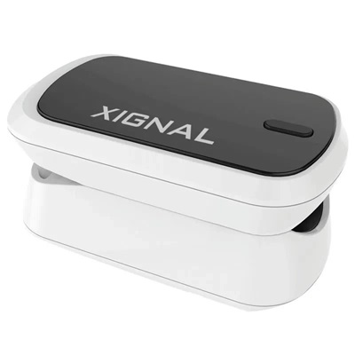 [XIG-MD300C2] Oxímetro digital de pulso para uso adulto y pediátrico, color gris/blanco 