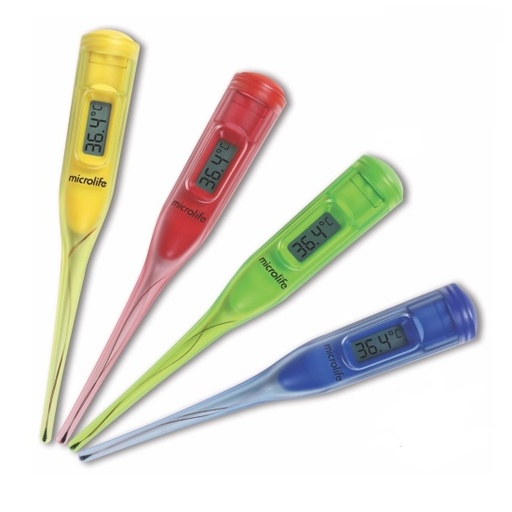 Termómetro rígido de 60 segundos con 20 piezas 5 diferentes colores