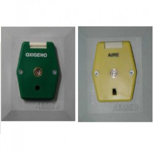 [ARD-902251] Toma de pared Aramed tipo Chemetron para oxígeno (enchufe rápido)