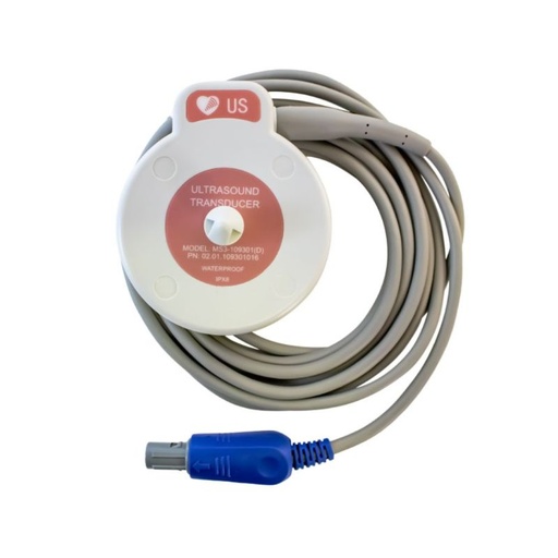 Transductor de 6 pines color rosa (US) para tococardiografo F3