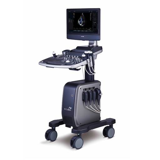 Ultrasonido doppler color monitor LED 21.5" 2D ECUBE 8 LE con tres transductores