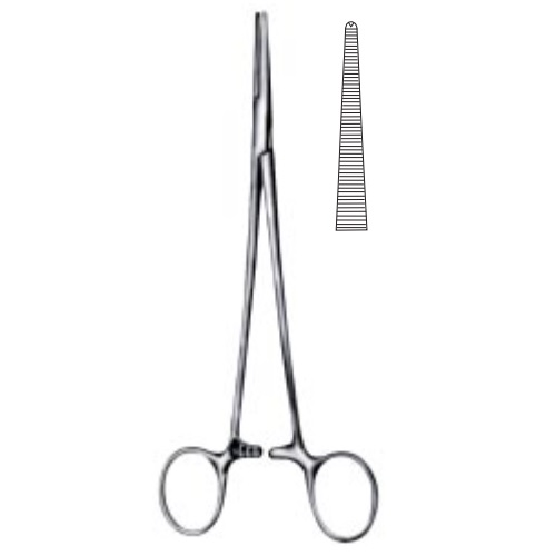 Pinza adson con dientes 1x2 recta de 18.5 cm