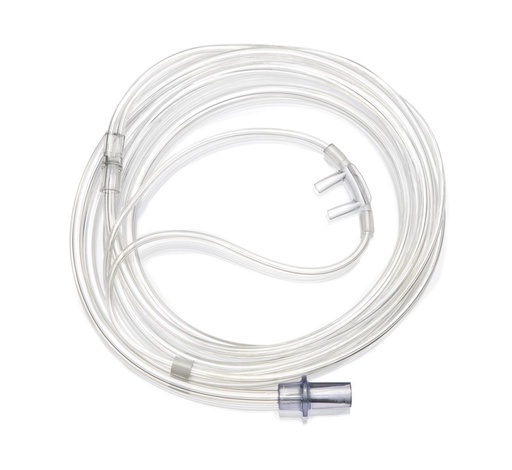 [IEC-1161004] Canula Nasal Adulta con Puntas Rectas y Tubo de 2.1m Caja con 50 pzas