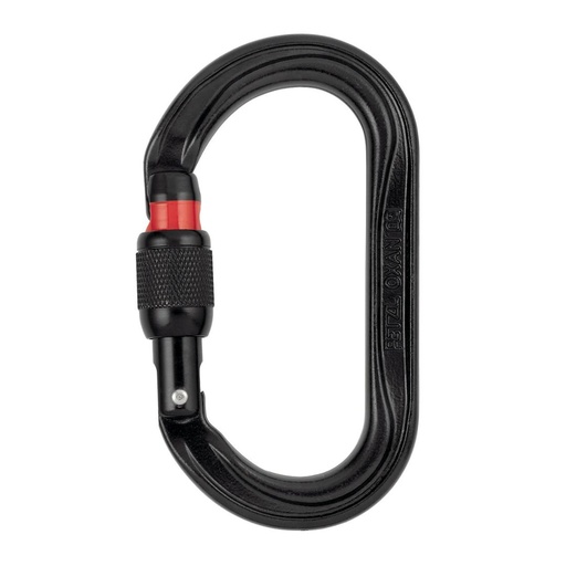 Mosqueton Oval de Alta Resistencia OXAN Screw-Lock Color Negro