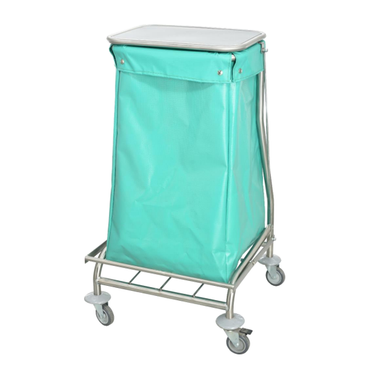 Carro Ropa Sucia C/Tapa, estructura Inoxidable 201