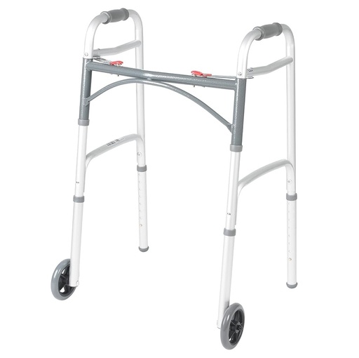 [DRI-AN10200DR] Andadera Plegable de Dos Botones para Adulto