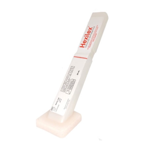 [PRF-HET005PT] Aplicador de gluconato de clorhexidina al 2%, alcohol isopropílico al 70%, color rosa, Modelo Hexilex Color 26ml, c/25 pz