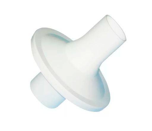[SIB-09698]  Filtro bacteriano para espirómetro de boquilla ovalada 28mm paquete c/10pz