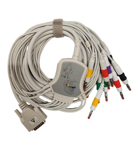 Cable para electrodos adultos, pediatricos o neonatales para ZGN-60 & ZGN+90 (No incluye electrodos)