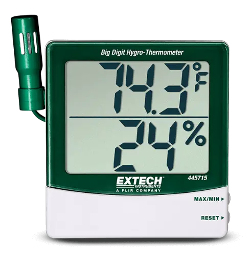 [EXH-445715] Termohigrómetro pantalla LCD de digitos grandes Mod. 445715