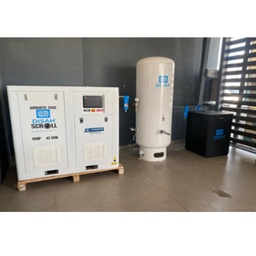 Compresor grado medico de 15 hp duplex con dos motores de 7.5HP y  tanque de 500 litros 