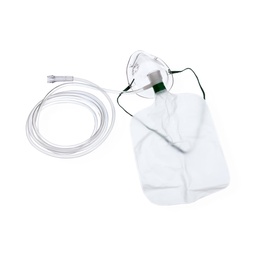 Mascarilla de Oxigeno con Reservorio Alargada de Alta Concentracion Adulto Unidad Individual