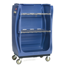Carro para transporte de ropa limpia con dos repisas y 4 ruedas Mod. Trux TX48B-CLTS 749x121.9x182.88 cm