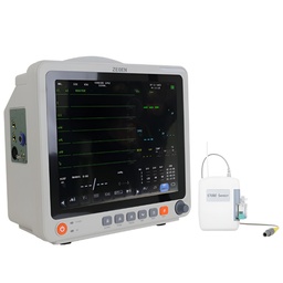 Monitor para Paciente de Signos Vitales con Capnografia e IBP mod. ZGN-7D de 6 Parametros 12" Touch Screen 